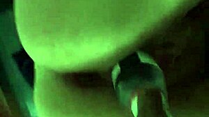 Milf pussy stretched wide by bottle insertion doggystyle