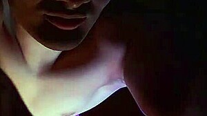 muscular studs stroke monster cocks in purple orange shadows handjob