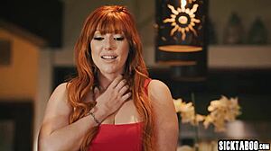 Big Tits Redhead Milf Rides Monster Cock Post Masturbation