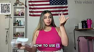 college coed milks her natural big tits tutorial lactating flow