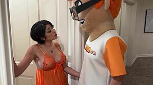 Apartment bounces as Daya dares wild casting cowgirl ride