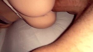 stepsister's horny 18+ pussy takes stepbrother cum pov shaking ass