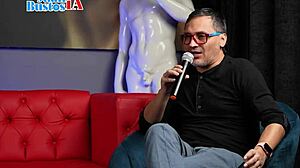 sara blonde fulfills nick jowel's miniskirt cowgirl fantasy in public casting