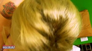 😍olyssia that horny blonde teen sucks cock deep n gets banged hard till cum swallow!!🔥