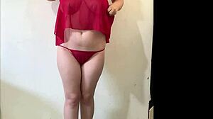 Teasing Latina Strips Lingerie For Boyfriend Secretly
