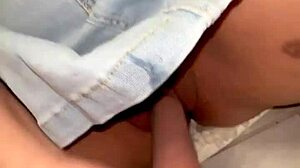Intense homemade masturbation unleashes thick white pussy squirt orgasm