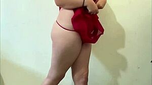 Teasing Latina Strips Lingerie For Boyfriend Secretly