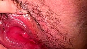 muscular guy rips clothes off bbw milf neighbor's dripping red hairy pussy. he fucks her wet beaver hard.