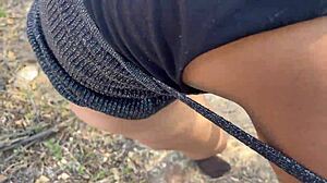 Desi big ass beauty secretly pounded by huge indian cock in jungle