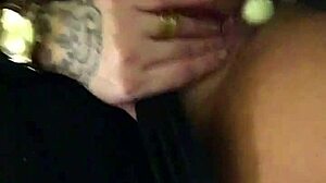 Sexy Peruvian milf Angel Lima masturbates big tits ass in public bathroom