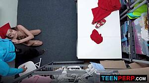 officer shows teen perp those extra skills garage pound