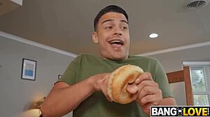 Jerking Off Watching Stepmom Lily Lane's Big Tits
