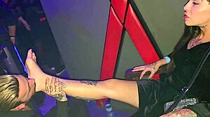 gag on my cock while i lick your emo feet at the swing club?