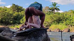 Young Albino Girl Shows Tight Ass Potential Taking Triple Anal Creampie from Three Guys