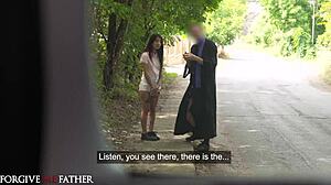 Virgin latina teen Lunita Galactica confesses blows big dick rides hard