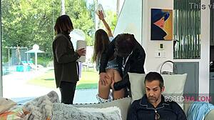 milf mommy offers free-use pussy wanksgiving in kitchen for horny son-in-law