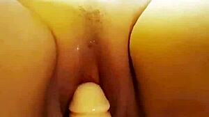😍 this dildo hits so good... i squirt and cum over and over! 🔥