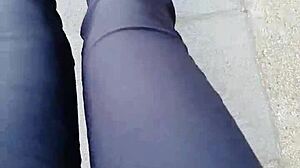 【伪娘婷婷】Shemale Tingting Outdoor Stockings Pee Masturbation Wild Afternoon!