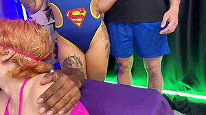 at the carnival these emo latina lesbians go wild with anal toys and assfucking while crowds watch the nasty show