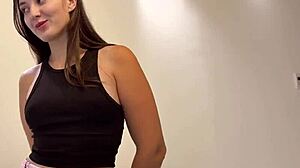 Step Sister Seduces to Bareback Fuck Creampie Tight Pussy No Condom