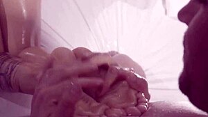 she hires a masseur and ends up oiled creampied