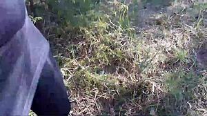 high heels strut through forest in pantyhose 👠🌲