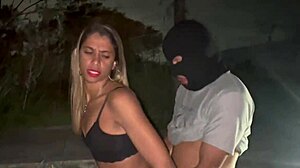 married babe fucks stranger live in street for hubby