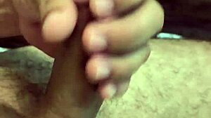 Stroking monster cock till cum explodes with loud moans
