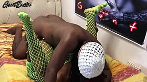 damn this rough fast black couple fucks so hard i can feel it pounding 😩💦