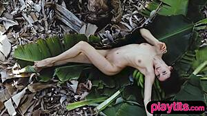 Slender Blonde Latvian Milf Petite Small Tits Strips Naked Lingerie Undressing