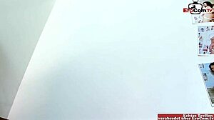 big tits brunette teen picked up by bbc shemale for facial cum 😩