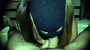 amateur deepthroats cock then gives ass before bed