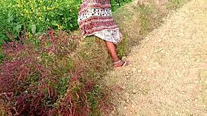 what happens when aunty endures painful outdoor forest pounding