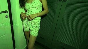 Curly Wife Sneaks Creampie Cheat Behind Husband's Back