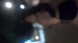 street vagina grope then suck friend's pierced cock milk!