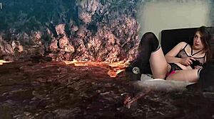 can this sexy bimbo gamer's lovense make her orgasm playing bayonetta?