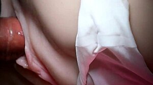 Fuck her slippery shaved pussy with toys so good