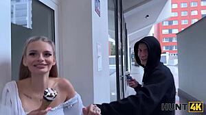 Hunt4k! Blondie Naomi Love's Big Natural Tits Seduce Rich Guy Before BF!