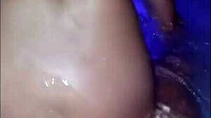 candi annie takes pov hot tub pounding then gulps cum
