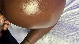 brazilian ebony babe grabs my monster cock at friend's house and we fuck hard part 1