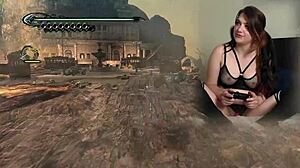can this sexy bimbo gamer's lovense make her orgasm playing bayonetta?