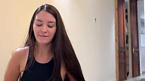 Step Sister Seduces to Bareback Fuck Creampie Tight Pussy No Condom