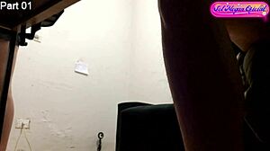 Hidden Cam Catches Sol Megan Fire's Sexy Dance in Lingerie Repair