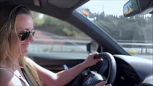denise klarskov flashes publicly on malaga spain trip