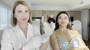 Asian Nurse Beauty Facial In Hospital