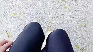 【伪娘婷婷】Shemale Tingting Outdoor Stockings Pee Masturbation Wild Afternoon!