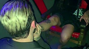 gag on my cock while i lick your emo feet at the swing club?
