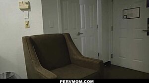 Kit Mercer spreads wet milf cunt for stepson's horny fingering