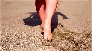 denise klarskov flashes publicly on malaga spain trip