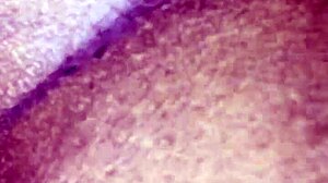 shaved chocolate ebony pussy bent over doggystyle for monster bbc creampie
